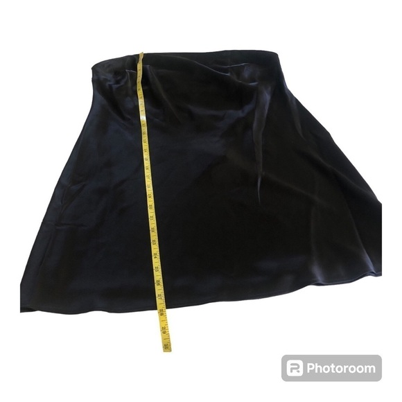 Wild Fable Women's Black Satin Strapless Tube Draping Back Mini Dress Size XL - Picture 12 of 14